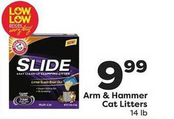 Weis Markets Arm & hammer cat litters offer