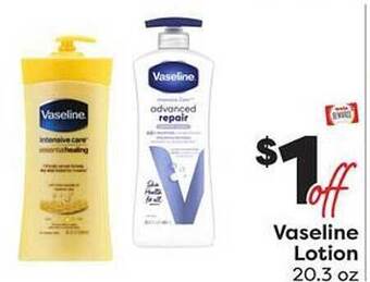 Weis Markets Vaseline lotion offer