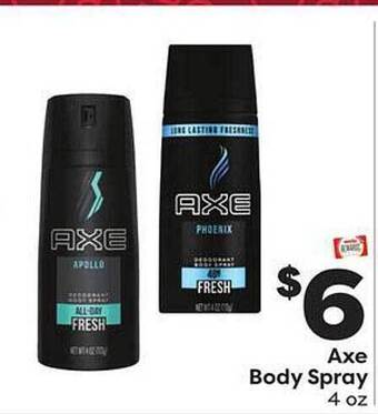 Weis Markets Axe body spray offer