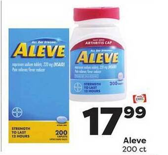 Weis Markets Aleve offer