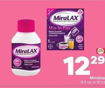 Weis Markets Miralax offer