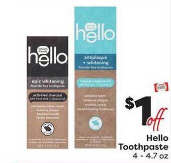 Weis Markets Hello toothpaste offer