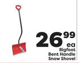 Weis Markets Bigfoot bent handle snow shovel offer