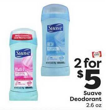 Weis Markets Suave deodorant offer