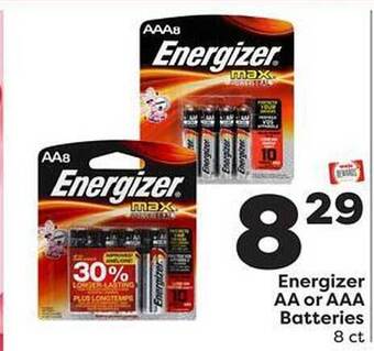 Weis Markets Energizer aa or aaa batteries offer