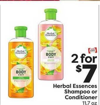 Weis Markets Herbal essences shampoo or conditioner offer