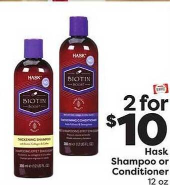 Weis Markets Hask shampoo or conditioner offer