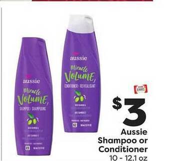Weis Markets Aussie shampoo or conditioner offer