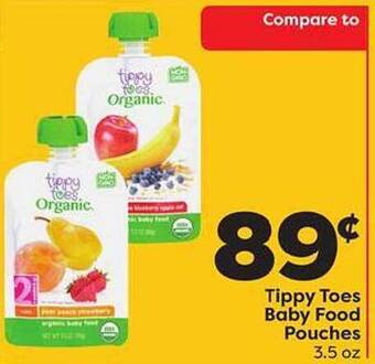 Weis Markets Tippy toes baby food pouches offer