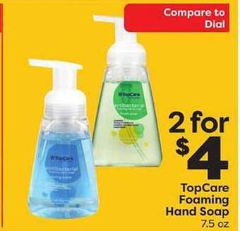 Weis Markets Topcare foaming hand soap offer