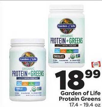 Weis Markets Garden of life protein greens offer