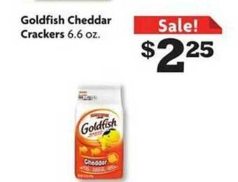 Family Dollar Goldfish cheddar crackers offer