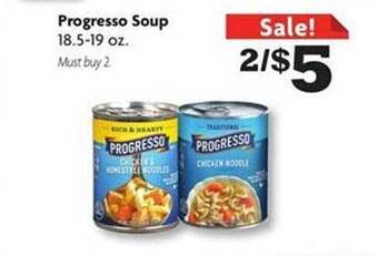 Family Dollar Progresso soup offer