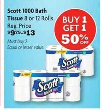 Family Dollar Scott 1000 bath tissue offer