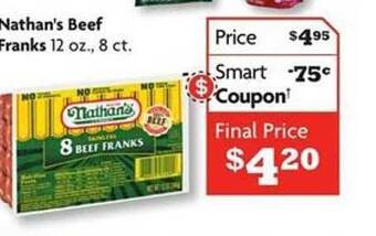 Family Dollar Nathan's beef franks offer