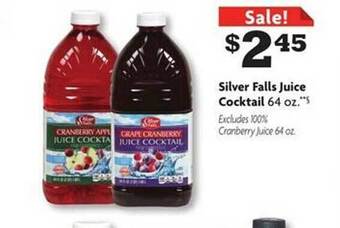 Family Dollar Silver falls juice cocktail offer