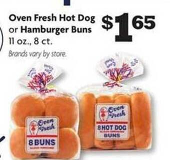 Family Dollar Oven fresh hot dog or hamburger buns offer