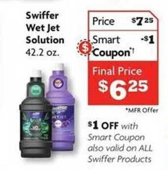 Family Dollar Swiffer wet jet solution offer