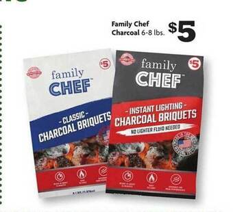 Family Dollar Family chef charcoal offer