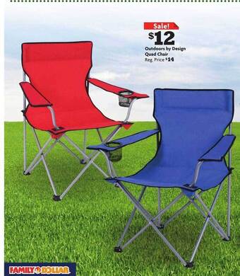 Family Dollar Outdoors by design quad chair offer