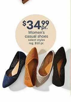 JC Penney Women's casual shoes offer