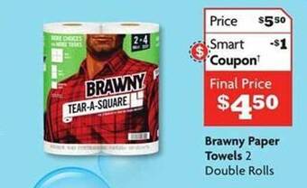 Family Dollar Brawny paper towels offer