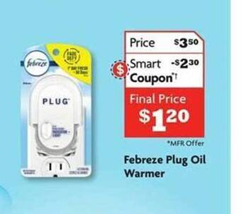 Family Dollar Febreze plug oil warmer offer