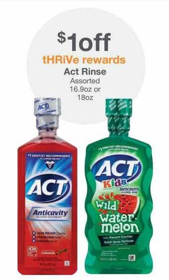 Kinney Drugs Act rinse offer