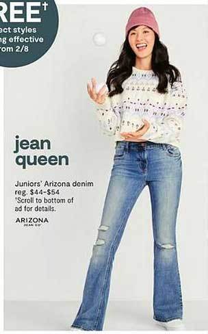 JC Penney Juniors' arizona denim offer