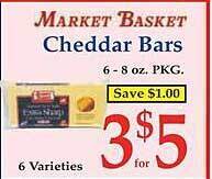 Market Basket Market basket cheddar bars offer