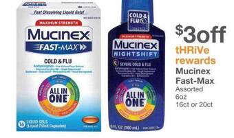 Kinney Drugs Mucinex fast-max offer