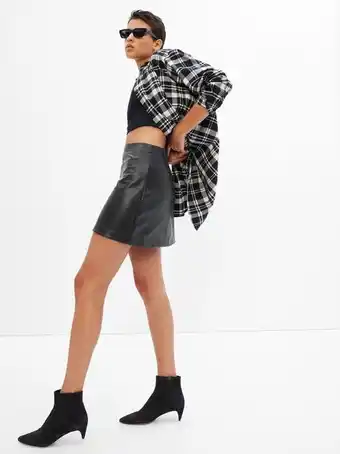 Gap Faux-leather mini skirt offer