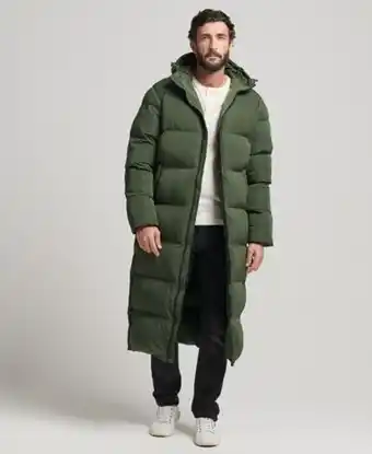Superdry Extra long puffer coat offer