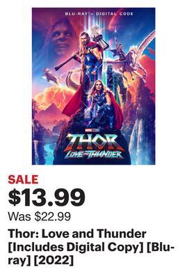 Best Buy Thor: love and thunder [includes digital copy] [blu-ray] [2022] offer