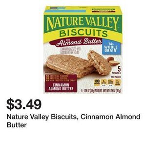 Wegmans Nature valley biscuits, cinnamon almond butter offer
