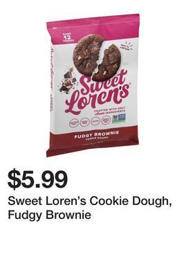Wegmans Sweet loren's cookie dough, fudgy brownie offer