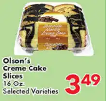 Olson's Creme Cake Slices 16 oz