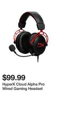 Game Stop Hyperx cloud alpha pro wired gaming headset offer