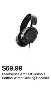 Game Stop Steelseries arctis 3 console edition wired gaming headset offer