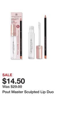 Ulta Beauty Pout master sculpted lip duo offer