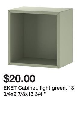 Ikea Eket cabinet, light green, 13 3/4x9 7/8x13 3/4 " offer