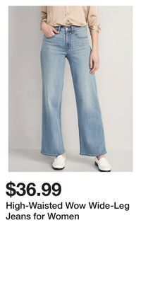 Old Navy High-waisted wow wide-leg jeans for women offer