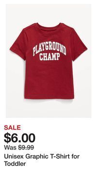 Old Navy Unisex graphic t-shirt for toddler offer