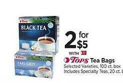 Tops Tops tea bags offer