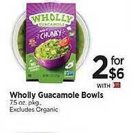 Tops Wholly guacamole bowls offer
