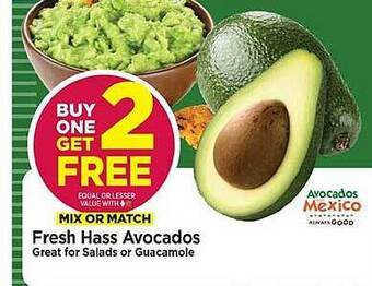 Tops Fresh hass avocados offer