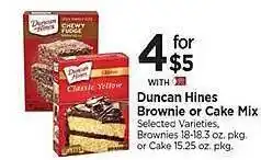 Tops Duncan hines brownie or cake mix offer