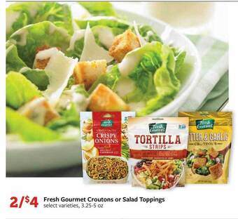 Fareway Fresh gourmet croutons or salad toppings offer