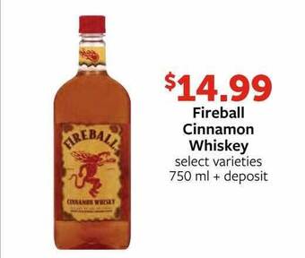 Fareway Fireball cinnamon whiskey offer