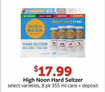 Fareway High noon hard seltzer offer